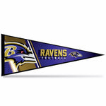 Wholesale NFL Rico Industries Baltimore Ravens 12" x 30" Soft Felt Pennant - EZ to Hang