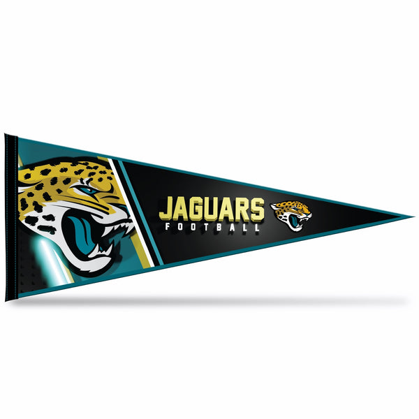 Wholesale NFL Rico Industries Jacksonville Jaguars 12" x 30" Soft Felt Pennant - EZ to Hang