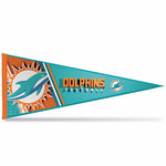 Wholesale NFL Rico Industries Miami Dolphins 12" x 30" Soft Felt Pennant - EZ to Hang