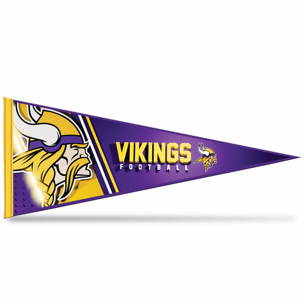 Wholesale NFL Rico Industries Minnesota Vikings 12" x 30" Soft Felt Pennant - EZ to Hang