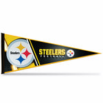 Wholesale NFL Rico Industries Pittsburgh Steelers 12" x 30" Soft Felt Pennant - EZ to Hang