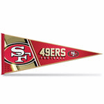 Wholesale NFL Rico Industries San Francisco 49ers 12" x 30" Soft Felt Pennant - EZ to Hang