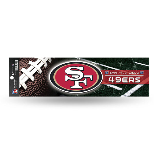 Wholesale NFL San Francisco 49ers 3" x 12" Car/Truck/Jeep Bumper Sticker By Rico Industries