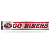 Wholesale NFL San Francisco 49ers 3" x 17" Tailgate Sticker For Car/Truck/SUV By Rico Industries