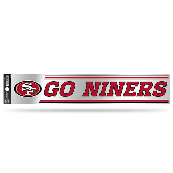 Wholesale NFL San Francisco 49ers 3" x 17" Tailgate Sticker For Car/Truck/SUV By Rico Industries