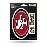 Wholesale NFL San Francisco 49ers 5" x 7" Vinyl Die-Cut Decal - Car/Truck/Home Accessory By Rico Industries