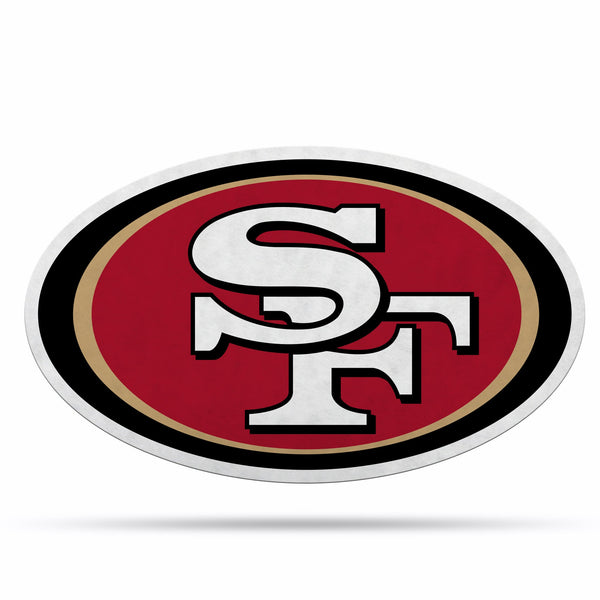 Wholesale NFL San Francisco 49ers Classic Team Logo Shape Cut Pennant - Home and Living Room Décor - Soft Felt EZ to Hang By Rico Industries