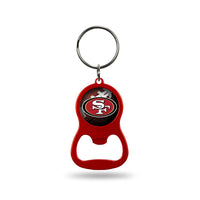 Wholesale NFL San Francisco 49ers Metal Keychain - Beverage Bottle Opener With Key Ring - Pocket Size By Rico Industries