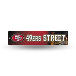 Wholesale NFL San Francisco 49ers Plastic 4" x 16" Street Sign By Rico Industries