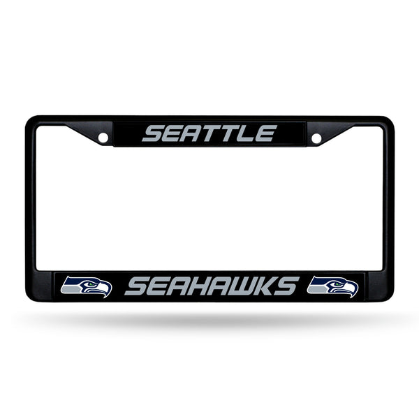 Wholesale NFL Seattle Seahawks 12" x 6" Black Metal Car/Truck Frame Automobile Accessory By Rico Industries