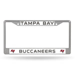 Wholesale NFL Tampa Bay Buccaneers 12" x 6" Silver Chrome Car/Truck/SUV Auto Accessory By Rico Industries