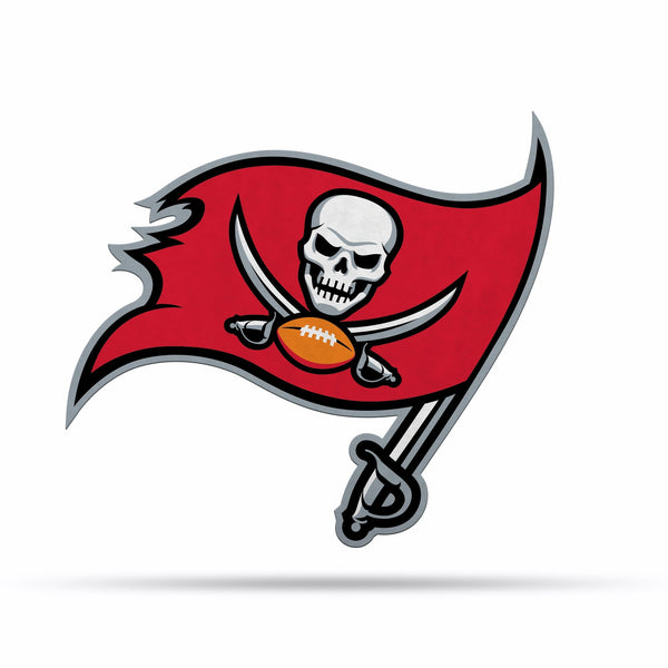Wholesale NFL Tampa Bay Buccaneers Classic Team Logo Shape Cut Pennant - Home and Living Room Décor - Soft Felt EZ to Hang By Rico Industries