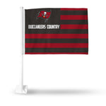 Wholesale NFL Tampa Bay Buccaneers Double Sided Car Flag - 16" x 19" - Strong Pole that Hooks Onto Car/Truck/Automobile By Rico Industries