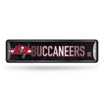 Wholesale NFL Tampa Bay Buccaneers Metal Street Sign 4" x 15" Home Décor - Bedroom - Office - Man Cave By Rico Industries