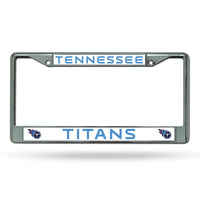 Wholesale NFL Tennessee Titans 12" x 6" Silver Chrome Car/Truck/SUV Auto Accessory By Rico Industries