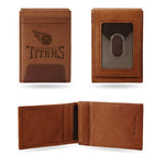 Wholesale NFL Tennessee Titans Genuine Leather Front Pocket Wallet - Slim Wallet By Rico Industries