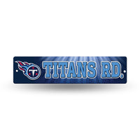 Wholesale NFL Tennessee Titans Plastic 4" x 16" Street Sign By Rico Industries