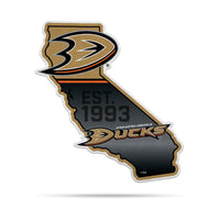 Wholesale NHL Anaheim Ducks Classic State Shape Cut Pennant - Home and Living Room Décor - Soft Felt EZ to Hang By Rico Industries