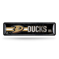 Wholesale NHL Anaheim Ducks Metal Street Sign 4" x 15" Home Décor - Bedroom - Office - Man Cave By Rico Industries