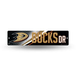 Wholesale NHL Anaheim Ducks Plastic 4" x 16" Street Sign By Rico Industries