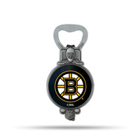 Wholesale NHL Boston Bruins Magnetic Bottle Opener, Stainless Steel, Strong Magnet to Display on Fridge By Rico Industries