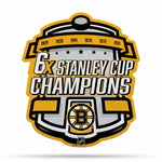 Wholesale NHL Boston Bruins Multi Time Championship Shape Cut Pennant - Home and Living Room Décor - Soft Felt EZ to Hang By Rico Industries