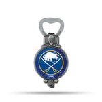Wholesale NHL Buffalo Sabres Magnetic Bottle Opener, Stainless Steel, Strong Magnet to Display on Fridge By Rico Industries