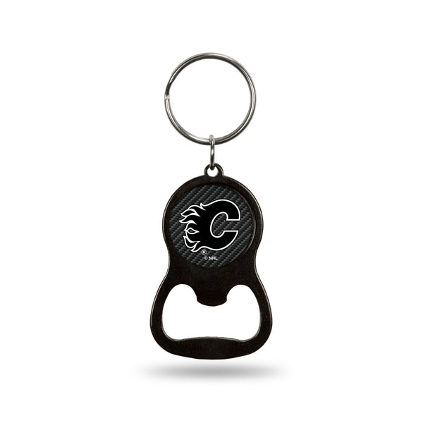 Wholesale NHL Calgary Flames Metal Keychain - Beverage Bottle Opener With Key Ring - Pocket Size By Rico Industries