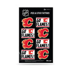 Wholesale NHL Calgary Flames Peel & Stick Temporary Tattoos - Eye Black - Game Day Approved! By Rico Industries