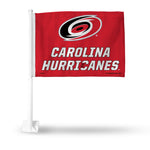 Wholesale NHL Carolina Hurricanes Double Sided Car Flag - 16" x 19" - Strong Pole that Hooks Onto Car/Truck/Automobile By Rico Industries