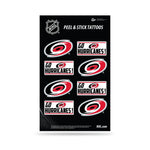 Wholesale NHL Carolina Hurricanes Peel & Stick Temporary Tattoos - Eye Black - Game Day Approved! By Rico Industries