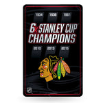 Wholesale NHL Chicago Blackhawks 11" x 17" Large Metal Home Décor Sign By Rico Industries