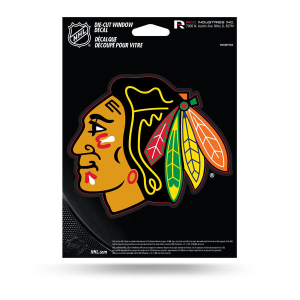 Wholesale NHL Chicago Blackhawks 5" x 7" Vinyl Die-Cut Decal - Car/Truck/Home Accessory By Rico Industries