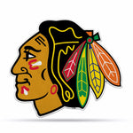 Wholesale NHL Chicago Blackhawks Classic Team Logo Shape Cut Pennant - Home and Living Room Décor - Soft Felt EZ to Hang By Rico Industries