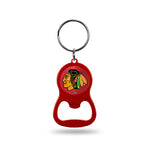 Wholesale NHL Chicago Blackhawks Metal Keychain - Beverage Bottle Opener With Key Ring - Pocket Size By Rico Industries