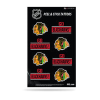 Wholesale NHL Chicago Blackhawks Peel & Stick Temporary Tattoos - Eye Black - Game Day Approved! By Rico Industries