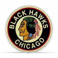 Wholesale NHL Chicago Blackhawks Retro Shape Cut Pennant - Home and Living Room Décor - Soft Felt EZ to Hang By Rico Industries