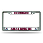 Wholesale NHL Colorado Avalanche 12" x 6" Silver Chrome Car/Truck/SUV Auto Accessory By Rico Industries