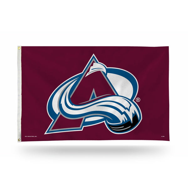 Wholesale NHL Colorado Avalanche 3' x 5' Classic Banner Flag - Single Sided - Indoor or Outdoor - Home Décor By Rico Industries