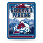 Wholesale NHL Colorado Avalanche 8.5" x 11" Metal Parking Sign - Great for Man Cave, Bed Room, Office, Home Décor By Rico Industries