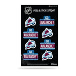 Wholesale NHL Colorado Avalanche Peel & Stick Temporary Tattoos - Eye Black - Game Day Approved! By Rico Industries