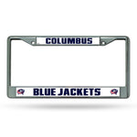 Wholesale NHL Columbus Blue Jackets 12" x 6" Silver Chrome Car/Truck/SUV Auto Accessory By Rico Industries