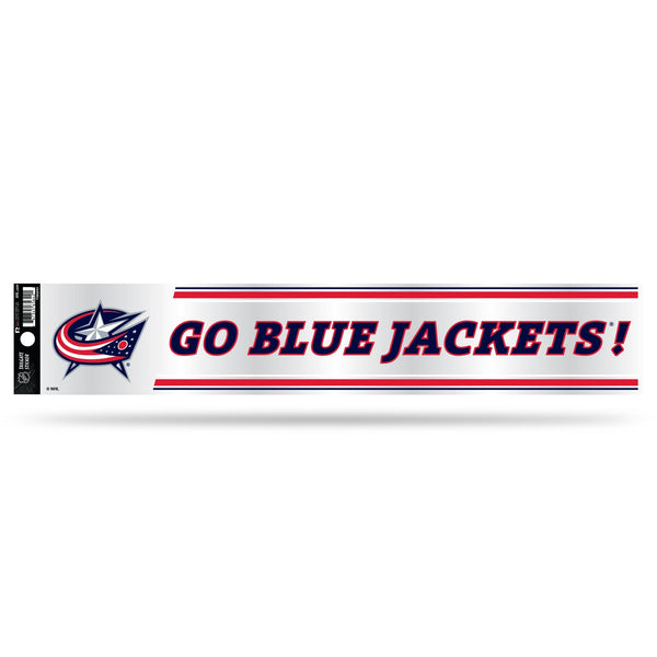 Wholesale NHL Columbus Blue Jackets 3" x 17" Tailgate Sticker For Car/Truck/SUV By Rico Industries