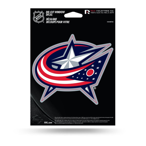 Wholesale NHL Columbus Blue Jackets 5" x 7" Vinyl Die-Cut Decal - Car/Truck/Home Accessory By Rico Industries