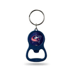 Wholesale NHL Columbus Blue Jackets Metal Keychain - Beverage Bottle Opener With Key Ring - Pocket Size By Rico Industries