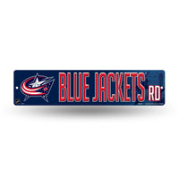 Wholesale NHL Columbus Blue Jackets Plastic 4" x 16" Street Sign By Rico Industries