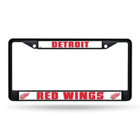 Wholesale NHL Detroit Red Wings 12" x 6" Black Metal Car/Truck Frame Automobile Accessory By Rico Industries