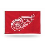 Wholesale NHL Detroit Red Wings 3' x 5' Classic Banner Flag - Single Sided - Indoor or Outdoor - Home Décor By Rico Industries