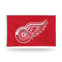 Wholesale NHL Detroit Red Wings 3' x 5' Classic Banner Flag - Single Sided - Indoor or Outdoor - Home Décor By Rico Industries