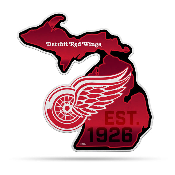 Wholesale NHL Detroit Red Wings Classic State Shape Cut Pennant - Home and Living Room Décor - Soft Felt EZ to Hang By Rico Industries